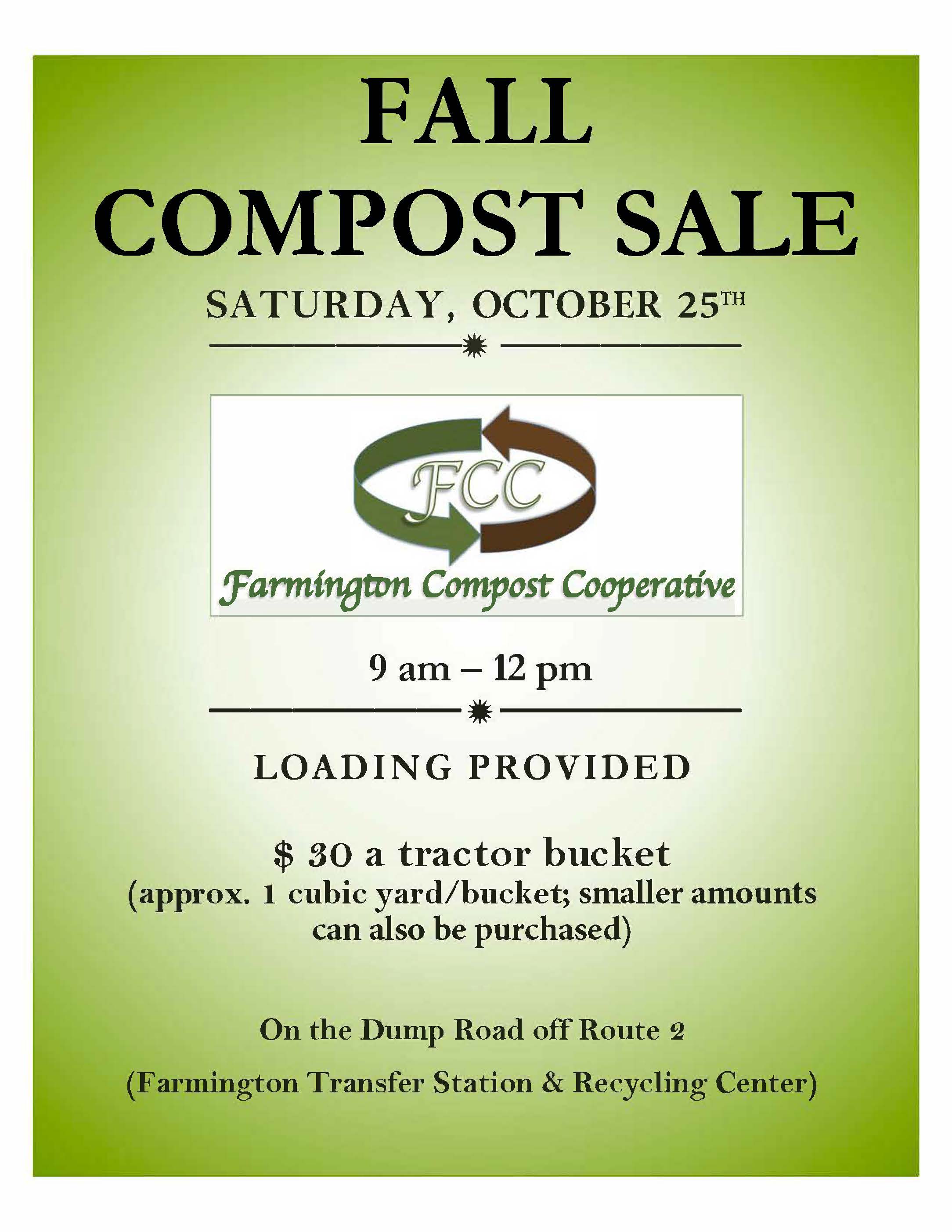 Compost Sale Poster Fall 102525